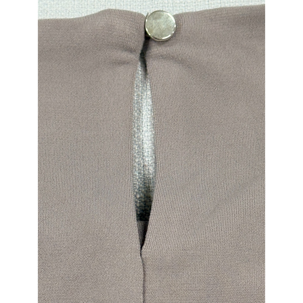 Calvin Klein Womens Sleeveless Blouse Size Large Taupe Pleated Neck NWT - Picture 8 of 8